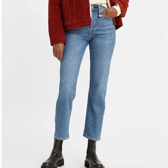 Levi's Women's Wedgie Straight Fit Jeans in Love in the Mist Size 32 - Picture 1 of 11